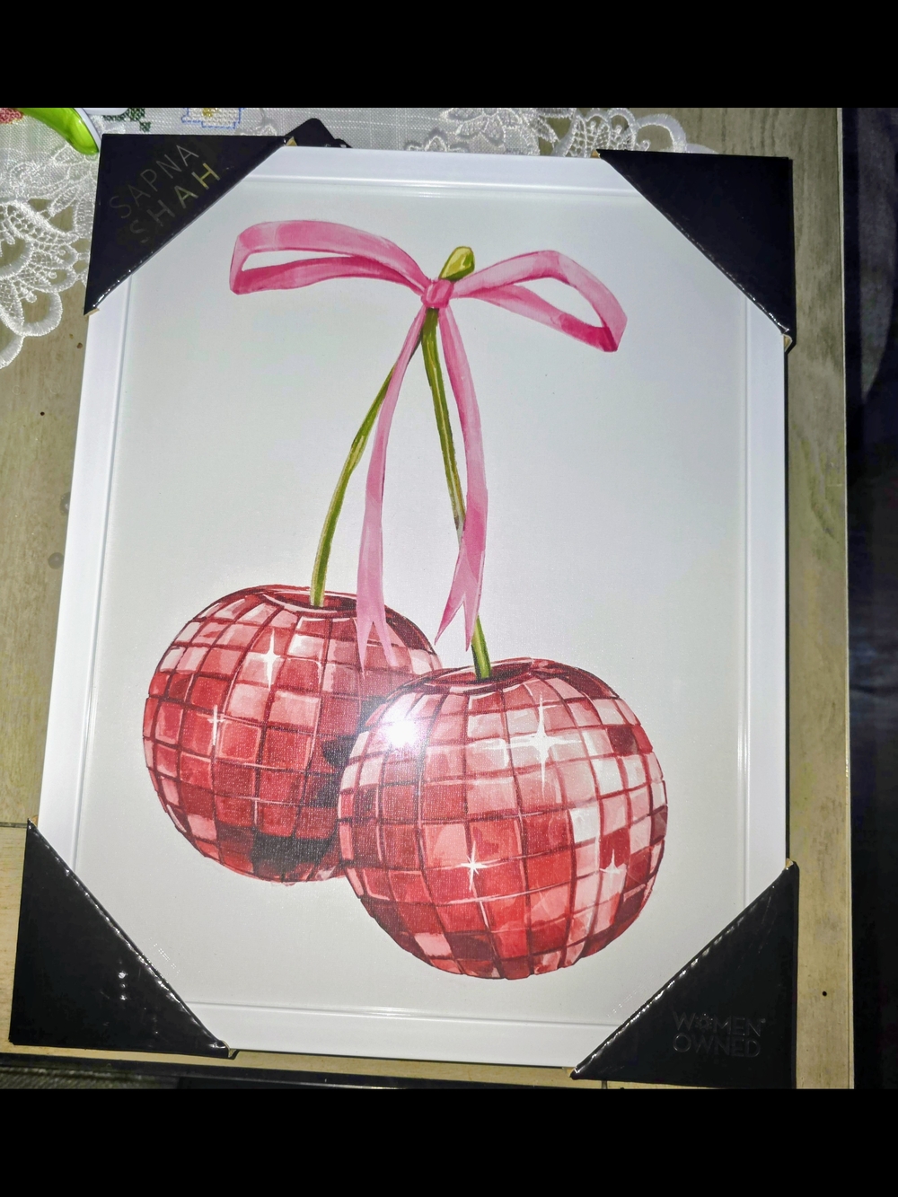 Pink Cherries Wall Art